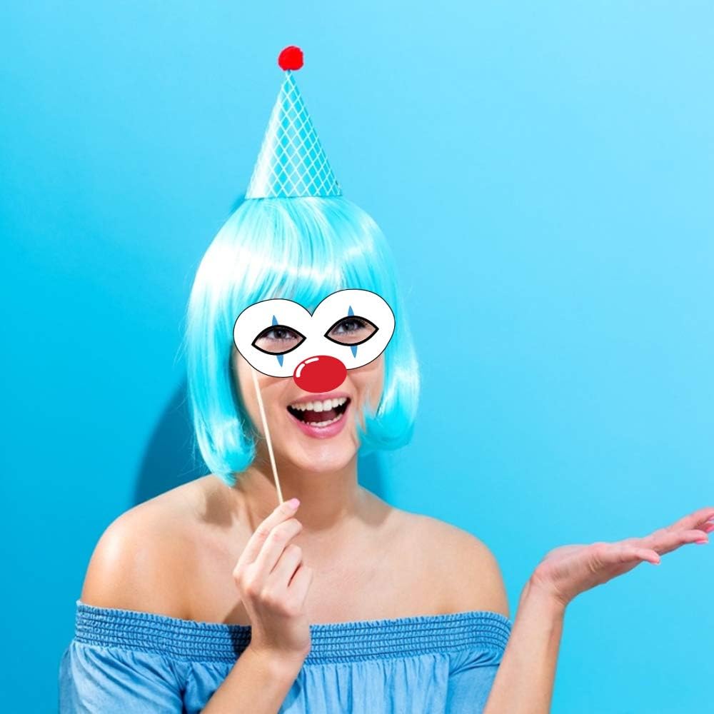 44Pcs Circus Animals Photo Booth Props with Stick – Carnival Selfie Props