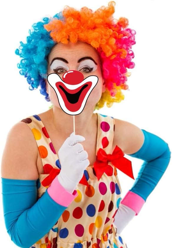 44Pcs Circus Animals Photo Booth Props with Stick – Carnival Selfie Props