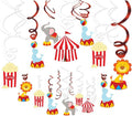 30Ct Carnival Hanging Swirl Decorations
