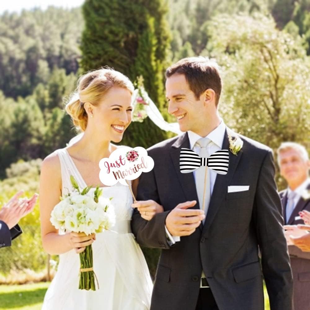 44Ct Wedding Bridal Shower Photo Booth Props with Stick