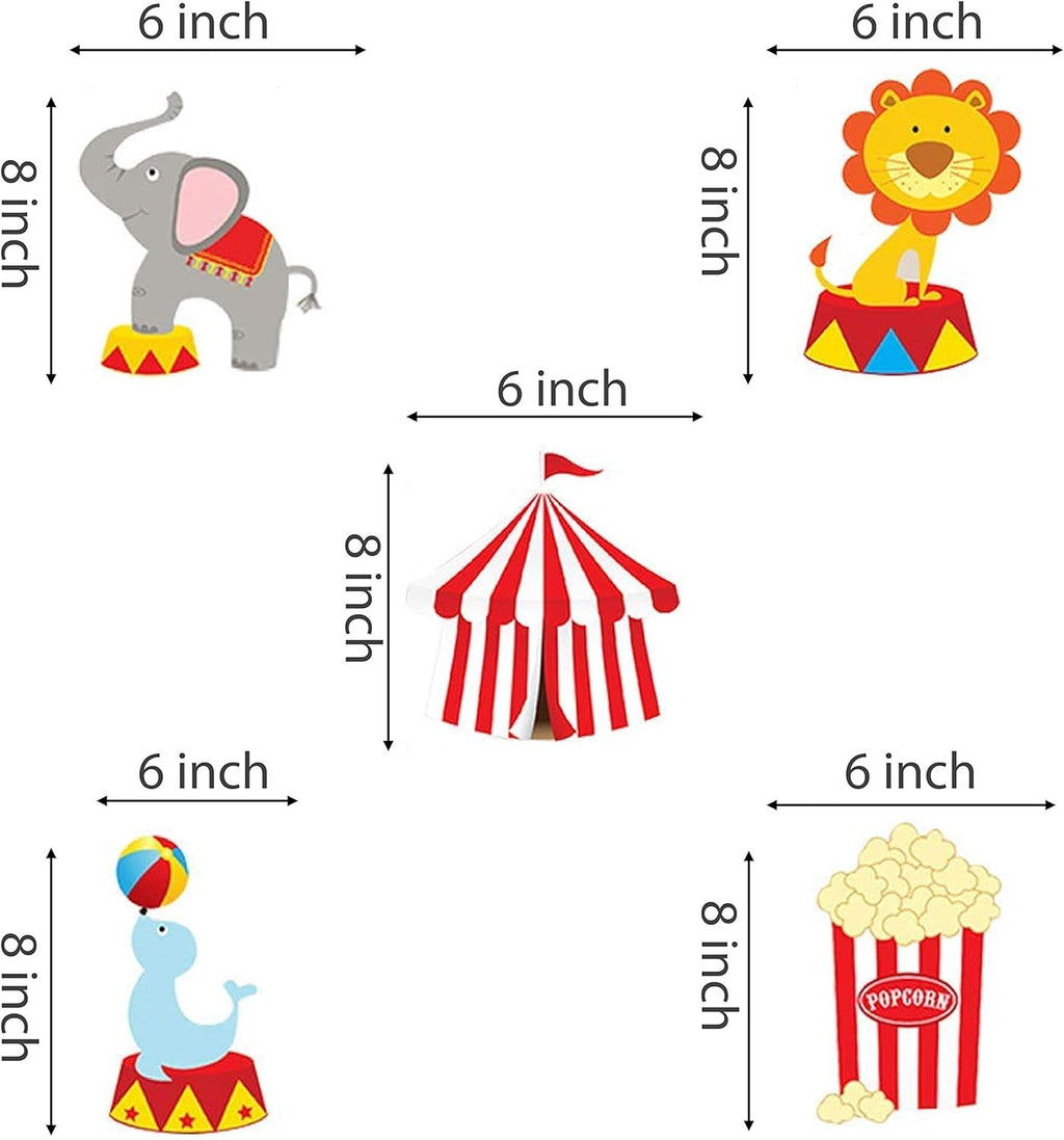 30Ct Carnival Hanging Swirl Decorations