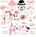 44Ct Wedding Bridal Shower Photo Booth Props with Stick